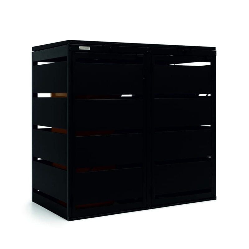 Zabudowa na kosze na śmieci 120L - blacha ocynkowana