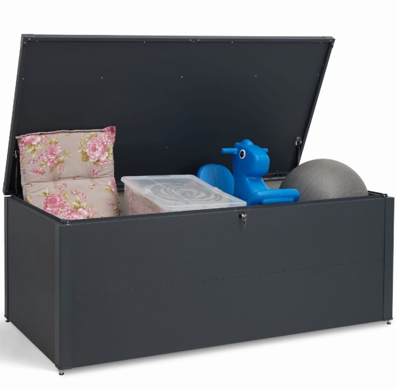 Duża skrzynia tarasowa - antracyt