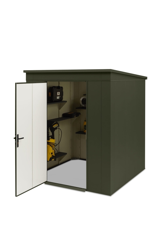Domek ogrodowy na narzędzia zielony