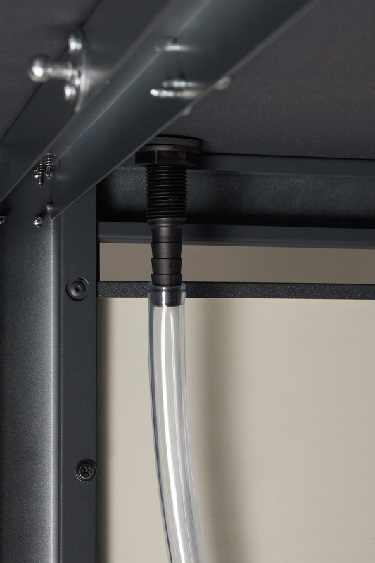 Zabudowa kosza na śmieci z kwietnikiem 120L agro