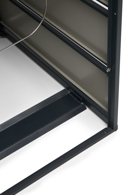 Zabudowa kosza na śmieci z kwietnikiem 120L agro