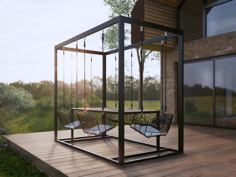 Zestaw ogrodowy 6 osobowy aluminium