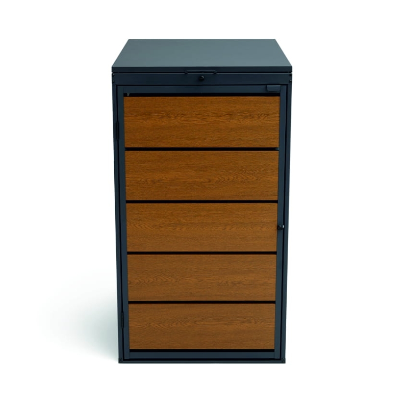 Zabudowa kosza 240L na śmieci z blachy