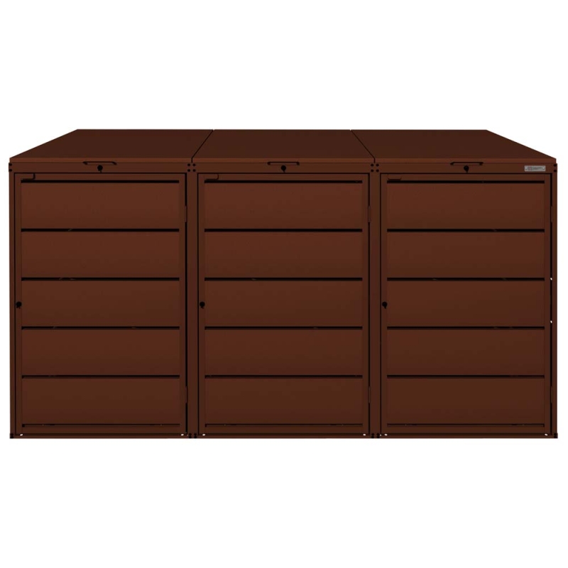 Zabudowa na 3 kosze na śmieci 240L z blachy